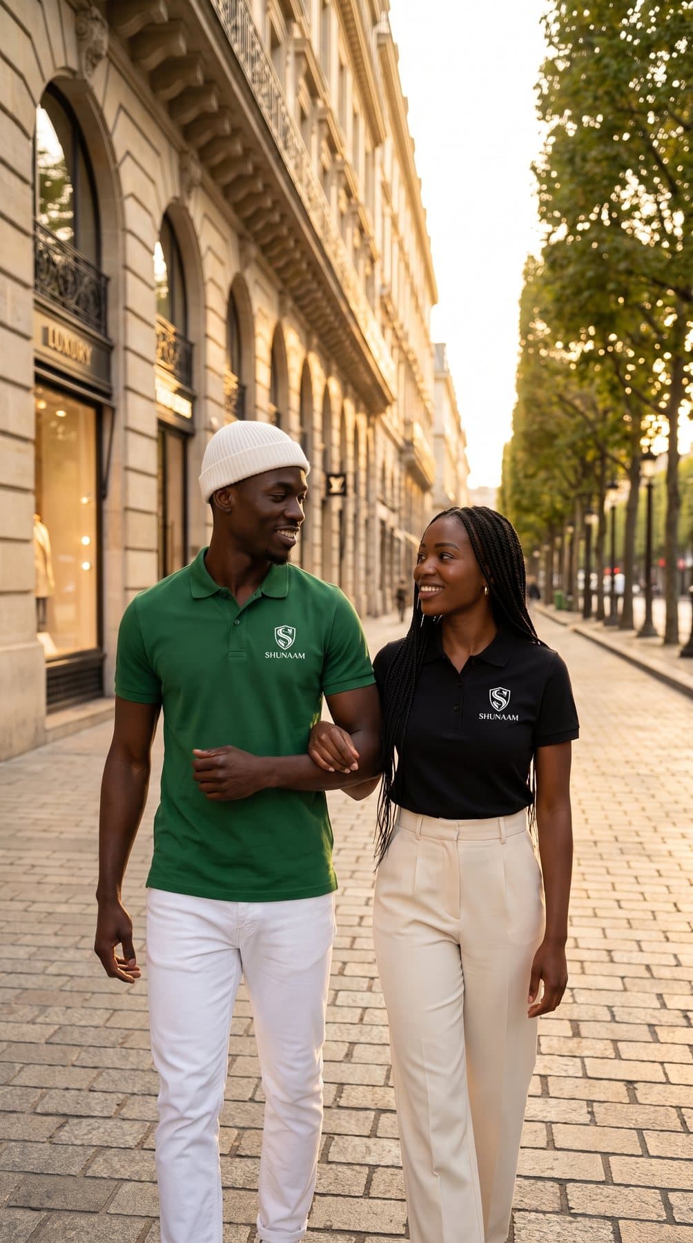 Scène lifestyle en tenue SHUNAAM