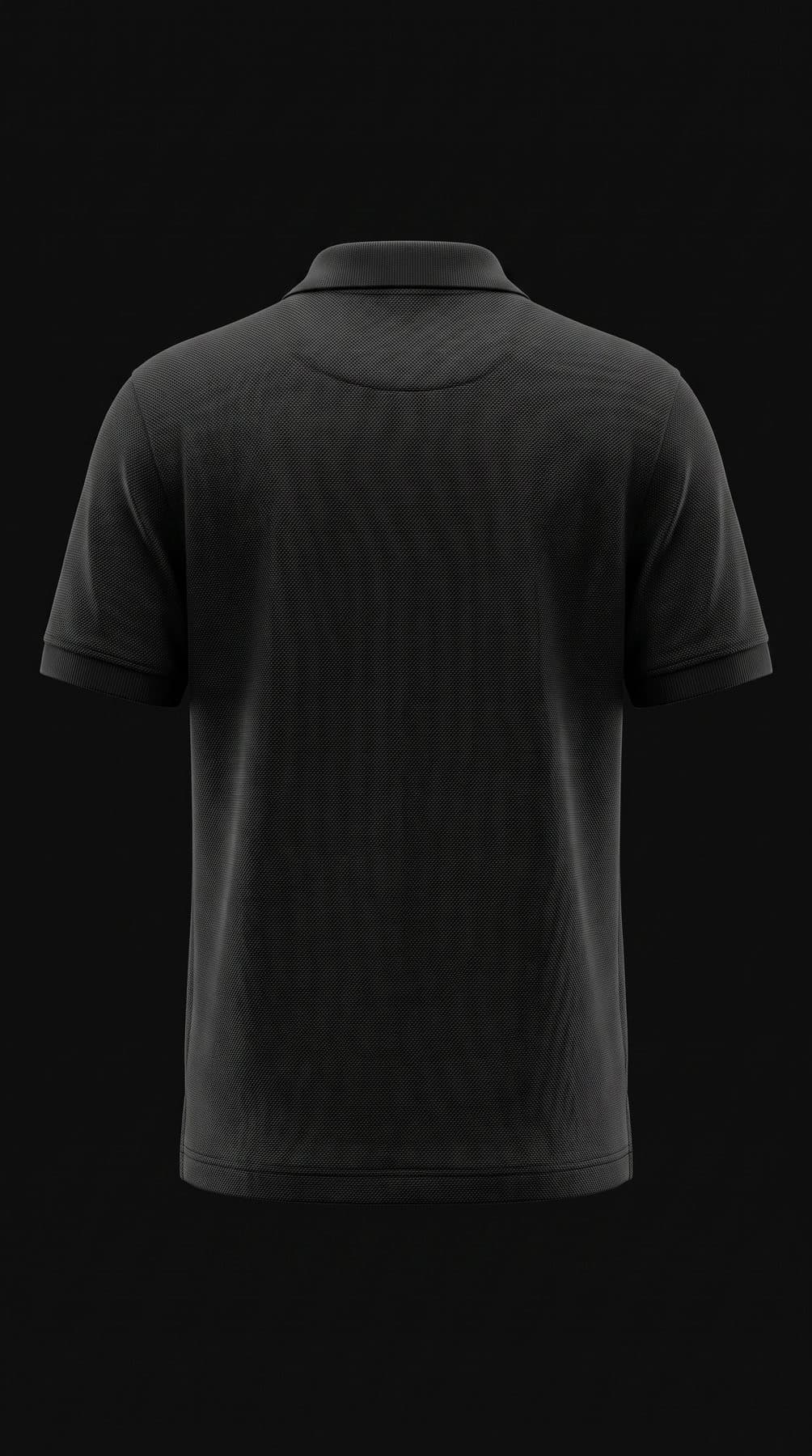 Polo homme, vue de dos
