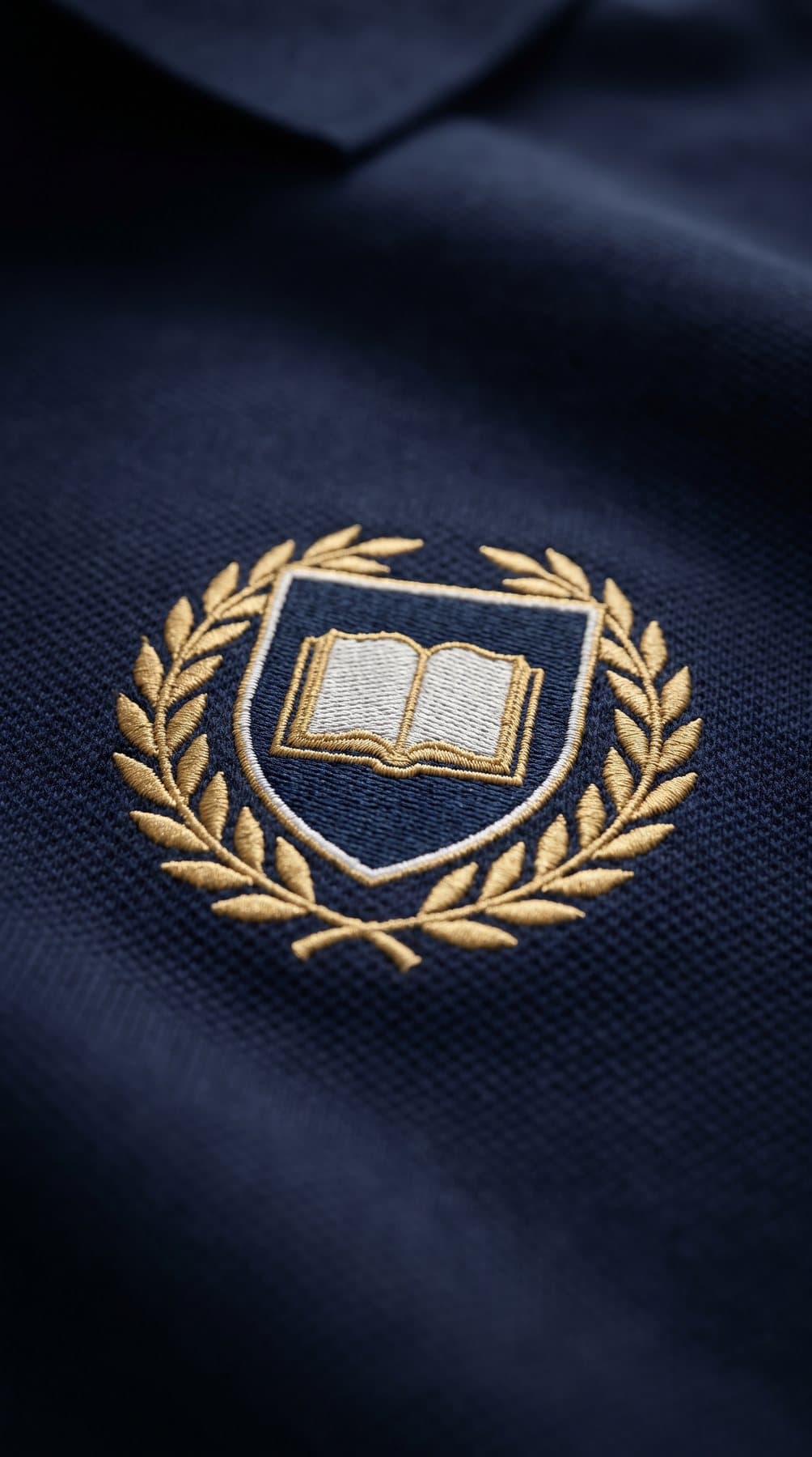 Détail du polo scolaire